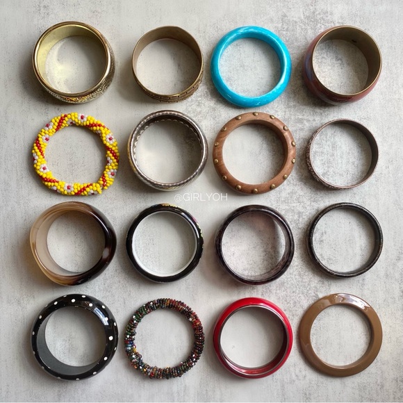 Artisan Crochet Seed Bead Rainbow Bangle Bracelet - Picture 8 of 8